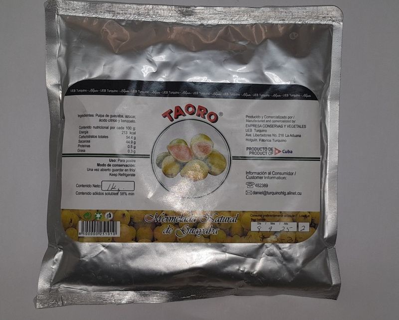 Mermelada Guayaba en Bolsa Doy Pack 1 kg